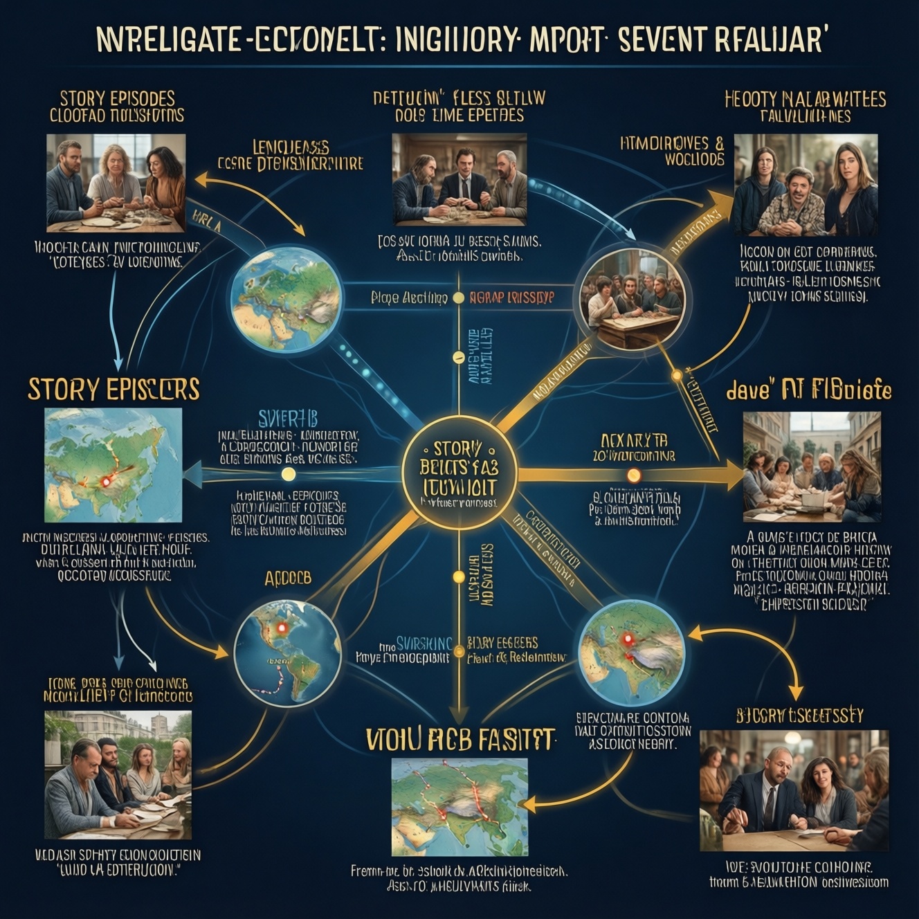 Карта событий: где и как развивается ключевая история в сюжете